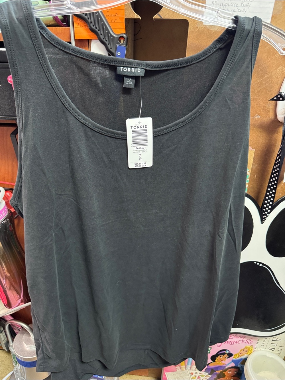 torrid Black Scoop Neck Tank
